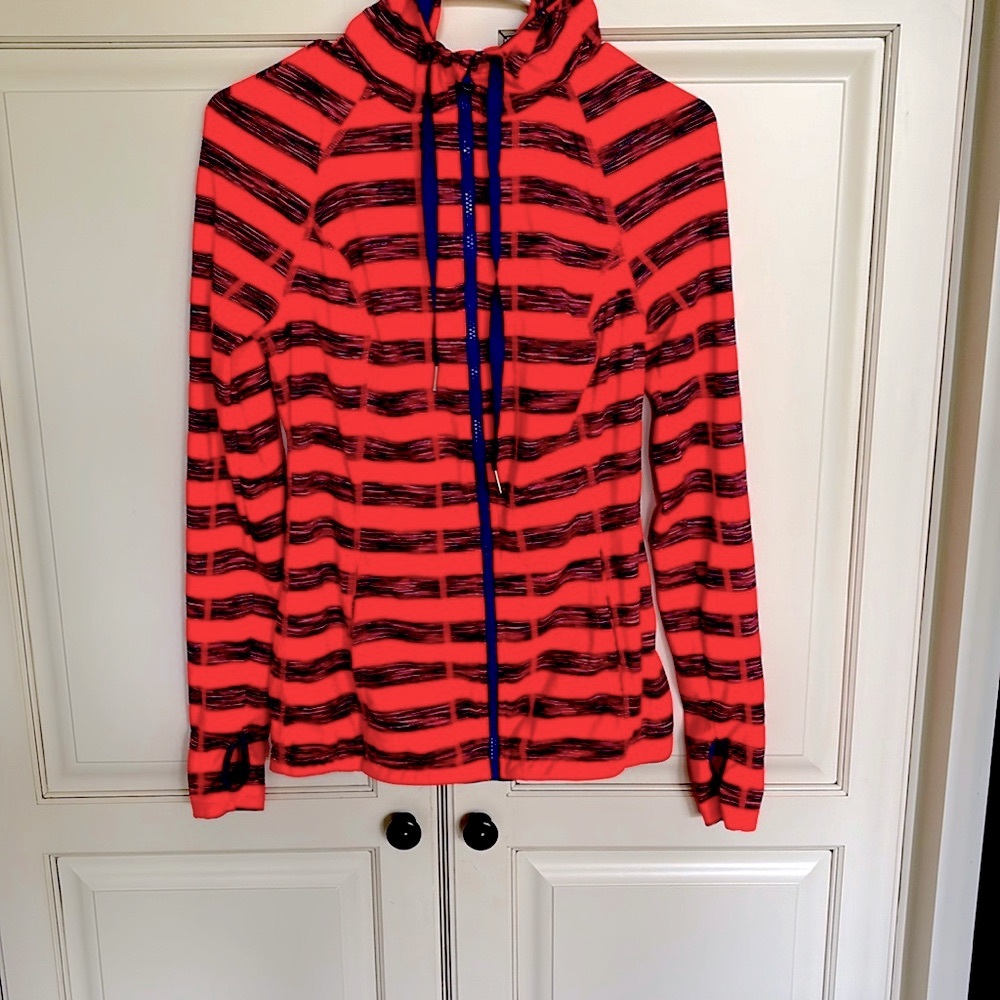 Lukka athletic wear jacket with hood. Small.  Spring colors.